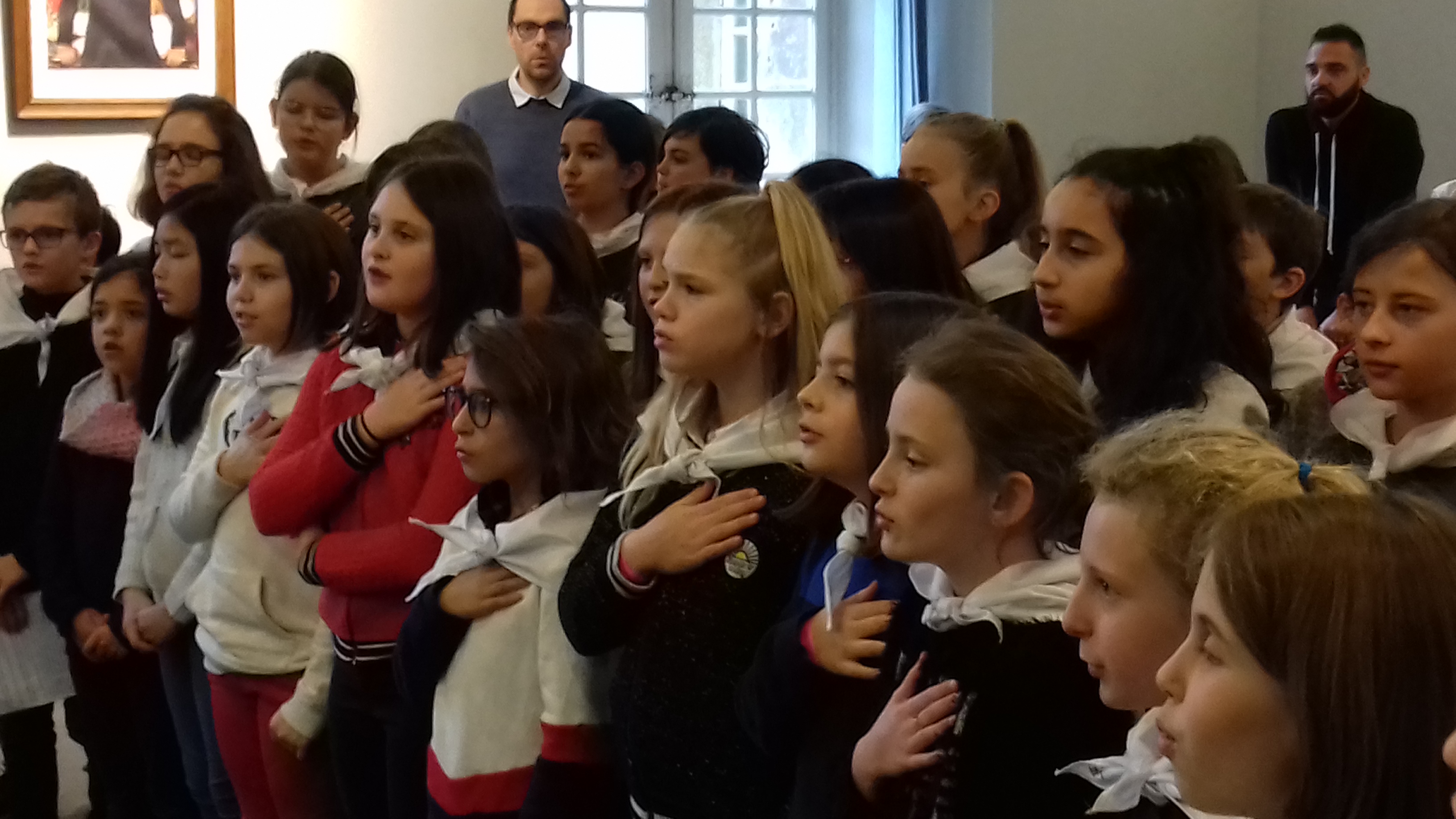 Elèves de l'Ecole du Bon Sauveur 